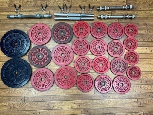 バーベルプレート　合計85kg