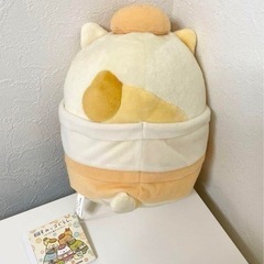 すみっコぐらし 　ツギハギ工場のふしぎなコ ねこ ぬいぐるみ 2023映画の画像
