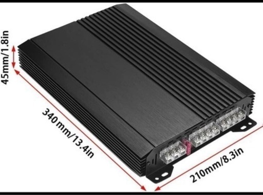 新品　カーオーディオ　Aumotop  パワーアンプ  4チャンネル  カーオーディオアンプ