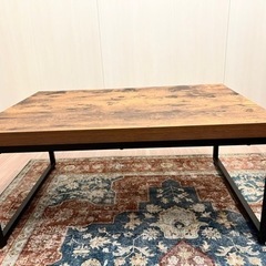 取引中 木目調テーブル