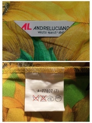 ꒰ANDRELUCIANO꒱日本製 ひまわり 総柄 春夏ジャケットLサイズOK