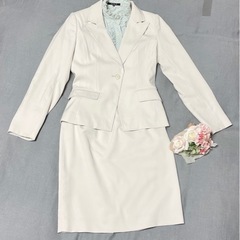 美品　スーツスカート　セットアップ　ベージュ　ビジネス　オフィス...