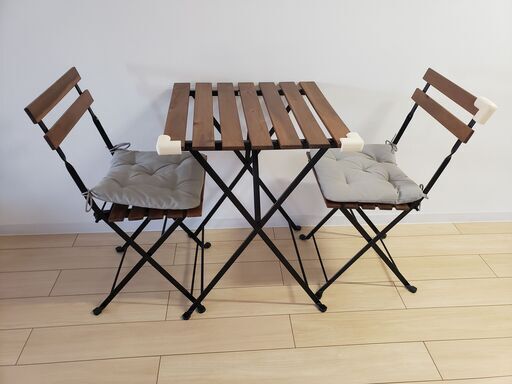 TÄRNÖ テルノー テーブル＆チェア2脚 屋外用