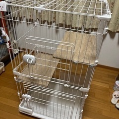 《お受け渡し予定者決定》ミニキャットゲージ　ハンモック付きの画像