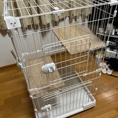 《お受け渡し予定者決定》ミニキャットゲージ　ハンモック付きの画像
