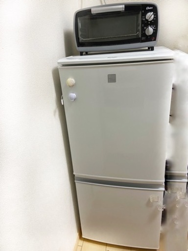 シャープ　冷蔵庫137Lとトースター　一人暮らし新生活