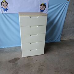 （2405‐22）再掲載　ウッドトップチェスト５段