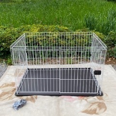 ◎お値下げしました‼️ 【断捨離中】 早い者勝ち‼️ DCM システムサークル トレー付 ワイドサイズ STS-1200DC 取説・紙箱付  IRIS OHYAMA アイリスオーヤマ ペット用品 犬 猫 ケージ の画像