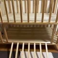 取引予定者決定（差し上げます）yamatoya 大和屋  商品名 :ハイタイプベビーベッドフロール ベビーベッド120×70サイズの画像