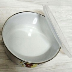 新品未使用　リラックマ ふた付きホーロー容器 ２個セットの画像