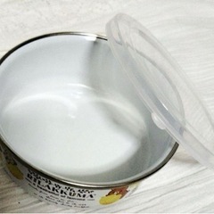 新品未使用　リラックマ ふた付きホーロー容器 ２個セットの画像