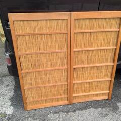 簾戸

2枚　古民具　建具　古民家