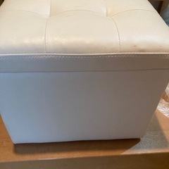 おしゃれなチェアー兼収納ボックスの画像