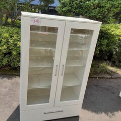 リサイクルショップどりーむ天保山店　No12985　棚　ホワイト　脚付きの画像