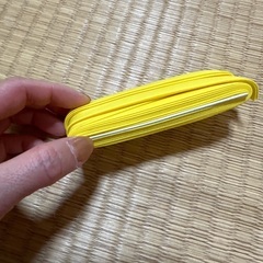 黄色　バイアステープの画像