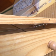 おもちゃ  木製落とし穴迷路　ジャンク品の画像