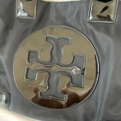 【やや汚れあり】TORY BURCH エラ トートバッグ  エナメル ナイロンの画像