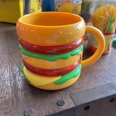 おもちゃ マクドナルド　マック　インテリア　雑貨　アメリカ雑貨　ハンバーガー　レトロ　コップ　食器の画像