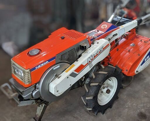 鹿児島発　クボタ（ノダラベル）セル始動　ディーゼル耕運機K1-75　バッテリー新品
