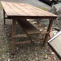 (お話し中)【OmNi ANTIQUEs】古い作業台(机)です(...