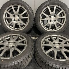 【DUNLOP WM01 185/55R15】スタッドレス【EUROBAHN 15インチ 6J4HPCD98+35】バリ溝 フィアット500 チンクエチェント等　(MTC515)クレジットカード QRコード決済可能