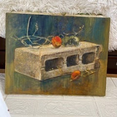 額縁　油絵　F6号　アンティーク　家具の画像