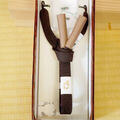 男性和装小物7点セット　雪駄・黒足袋・羽織紐・腰紐の画像