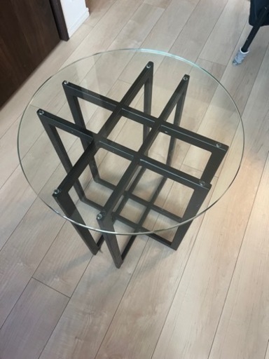 FUJIEI 藤栄　ガラスサイドテーブル