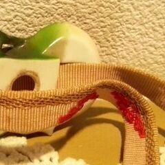 フルーツの帯留めと帯締めの2点セットの画像
