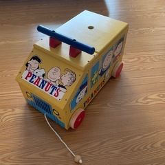 スヌーピー　バス　積み木