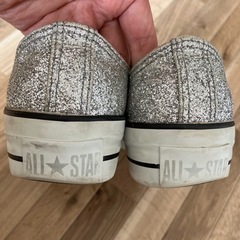 CONVERSE ALL STAR シルバーラメ　24.5センチの画像