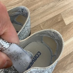 CONVERSE ALL STAR シルバーラメ　24.5センチの画像