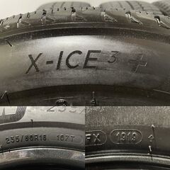 【MICHELIN X-ICE 3+ 235/60R18】スタッドレス【EURO BAHN 18インチ 7.5J5HPCD108+50】VOLVO/XC60 レンジローバー/イヴォーグ等　(MTJ527) クレジットカード QRコード決済可能の画像
