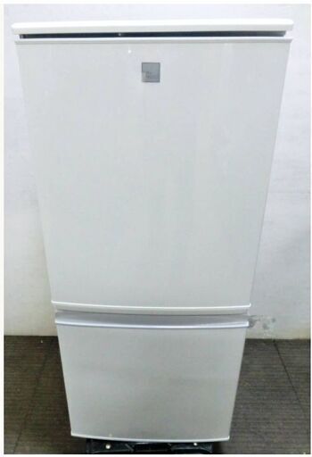 激安　売り切り　SHARP　2ドア　冷蔵庫　SJ-14E3-KW　動作良好　137L　つけかえどっちもドア　エディオンモデル　ホワイト　シャープ