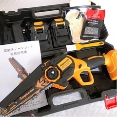 【新品未使用品】チェーンソー充電式 6インチ ブラシレスモーター...