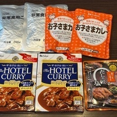 大人用カレー2つ・子供用カレー2つ・その他
