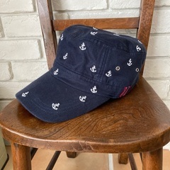 イカリ⚓️模様の可愛い帽子⭐︎美品フリーサイズ