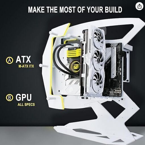 PCケース KEDIERS ミドルタワーPCケース ATX 水冷対応 美品