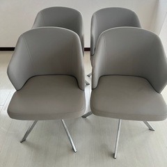 【譲り先決まりました】回転式ダイニングチェア4脚