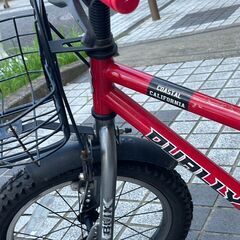 ジュニア自転車　あさひ　ASAHI　DUALLY 16インチ BMXスタイル　赤　自宅までお引取にきていただける方の画像