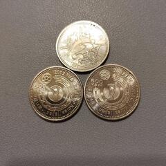 FIFA日韓ワールドカップサッカー記念硬貨3枚セットの画像