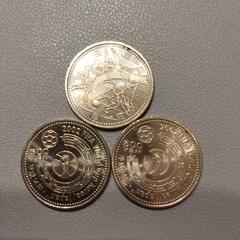FIFA日韓ワールドカップサッカー記念硬貨3枚セット
