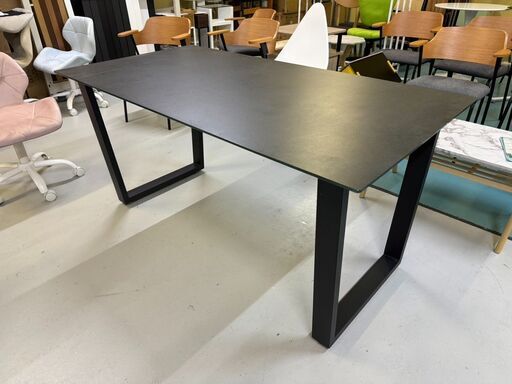 5/15売約済■セラミックダイニングテーブル 幅150cm（ダークグレー）■bbf-1291