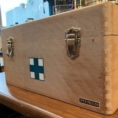 昭和レトロ　アンティーク好きに　救急箱　レトロ箱 ビンテージボックスの画像
