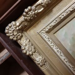 【アンティーク】絵画用額装の画像