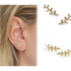リーフゴールドピアス（新品）の画像