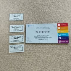 小田急線切符４枚と株主優待券