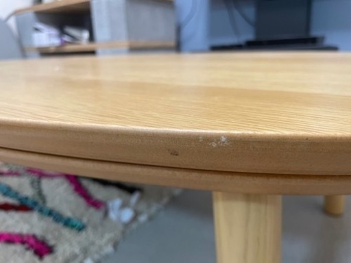 【無印良品】楕円型テーブル 