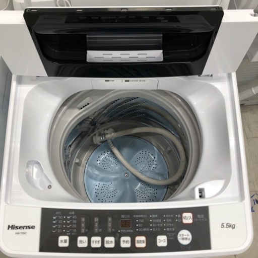 安心の6ヶ月保証付き！Hisense全自動洗濯機2020年製5.5kg【トレファク堺福田店】