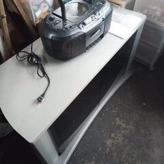 【０円両方とも！】テレビ台とSONY製CDラジカセ